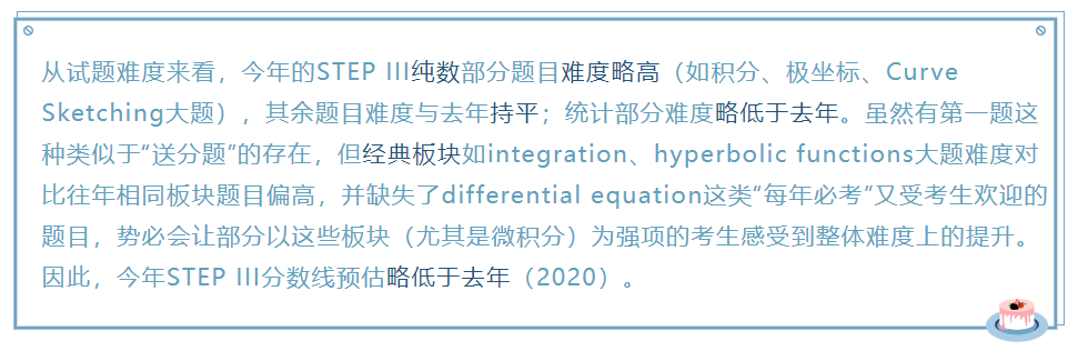 笔试分析 | 2021年STEP III,今年都考了些什么? 超详细全面真题解答+分析+分数线预估来 - 星辉国际教育